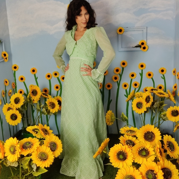 XXS 00/0/2 NOS Vintage 1970s Bill Levkoff Dress - Picture 6 of 16